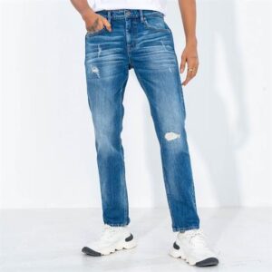 Tinted Blue Ripped Jeans