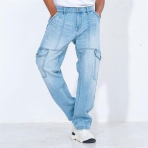Light Blue Iconic Denim Cargo